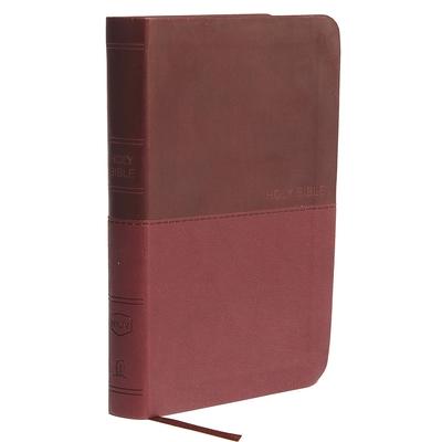 NKJV, Value Thinline Bible, Compact, Imitation Leather, Burgundy, Red Letter Edition