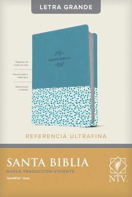 Santa Biblia Ntv, Edici籀n de Referencia Ultrafina, Letra Grande (Letra Roja, Sentipiel, Azul)