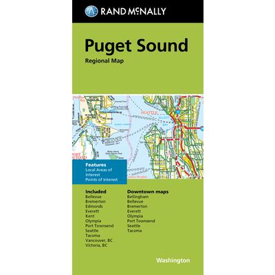 Regional Map Rdn Rand McNally Folded Map: Puget Sound Regional Map-金石堂