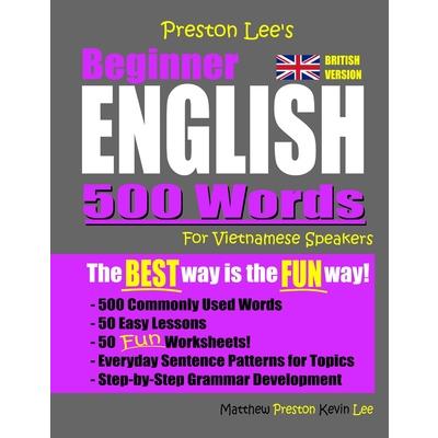 Preston Lee's Beginner English 500 Words For Vietnamese Speakers (British Version) | 拾書所