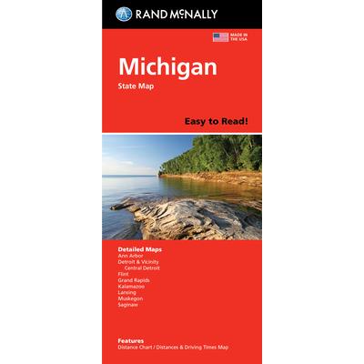 Rand McNally Easy to Read: Michigan State Map－金石堂