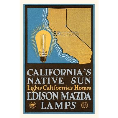 Vintage Journal Advertisement for Mazda Lamps