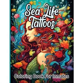 Sea Life Tattoos coloring book for inmates