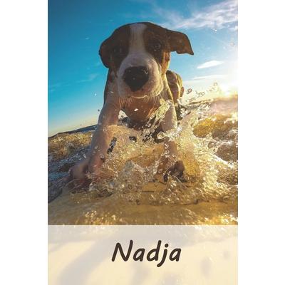 NadjaTagebuch / Journal Personalisiertes Notizbuch Nadja - individuelles Namensbuch mit Hu