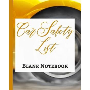 Car Safety List - Blank Notebook - Write It Down - Pastel Rose Gold Pink - Abstract Modern Contemporary Unique Art