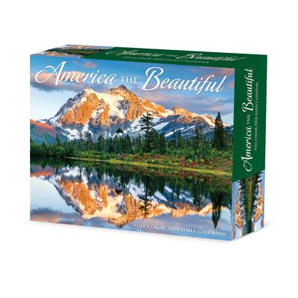 America the Beautiful 2024 6.2 X 5.4 Box Calendar