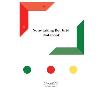 Note-taking dot grit Notebook- White Cover -6x9