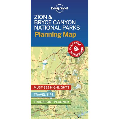 Lonely Planet Zion & Bryce Canyon National Parks Planning Map | 拾書所