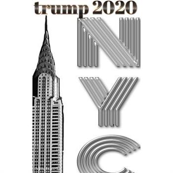 Trump-2020 Chrysler Building NYC Sir Michael Huhn designer writing Drawing Journal.