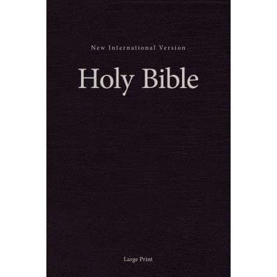 NIV- Pew and Worship Bible- Large Print- Hardcover- Black