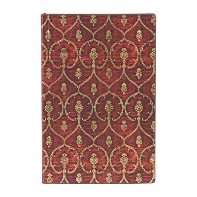 Paperblanks Red Velvet Softcover Flexi Mini Lined Elastic Band Closure 208 Pg 80 GSM