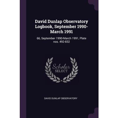 David Dunlap Observatory Logbook, September 1990-March 1991