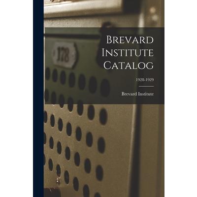 Brevard Institute Catalog; 1928-1929