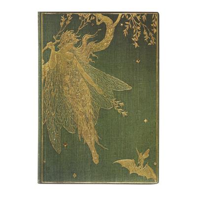 Paperblanks Olive Fairy Lang’s Fairy Books Softcover Flexi MIDI Lined Elastic Band Closure 176 Pg 100 GSM