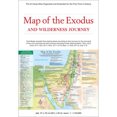 Map of the Exodus and Wilderness Journey | 拾書所