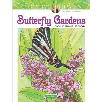 Creative Haven Butterfly Gardens Coloring Book
