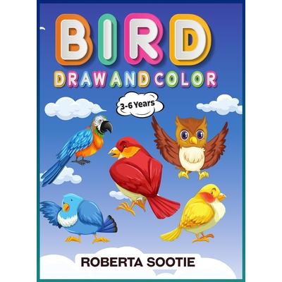 Birds Draw and Color 3-6 years