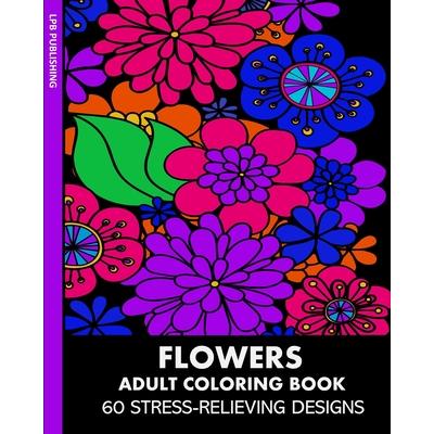 Flowers Adult Coloring Book | 拾書所