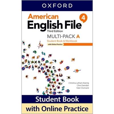 American English File Level 4 Student Book/Workbook Multi-Pack a with Online Practice