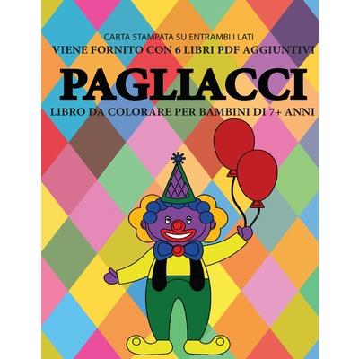 Libro da colorare per bambini di 7+ anni (Pagliacci)