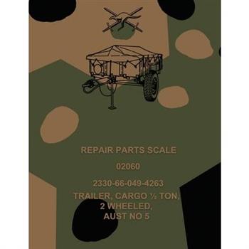 Repair Parts Scale, Trailer, Cargo 1/2 Ton, 2 Wheeled, Aust No 5