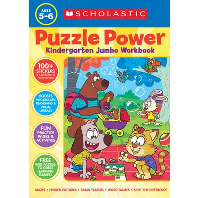 Puzzle Power Kindergarten Jumbo Workbook | 拾書所