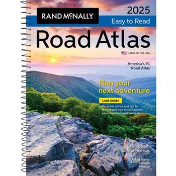 Rand McNally 2025 Easy-To-Read Midsize Road Atlas