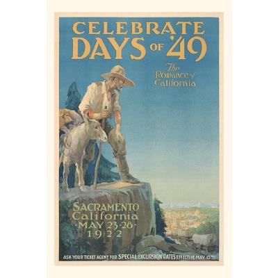 Vintage Journal Poster for Gold Rush Days