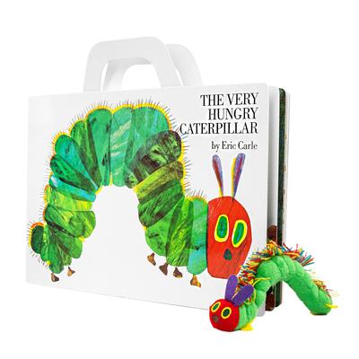 The Very Hungry Caterpillar：Giant Board Book and Plush package 好餓的毛毛蟲大型厚紙板書＋提袋組