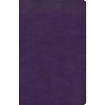 CSB Thinline Bible, Plum Leathertouch