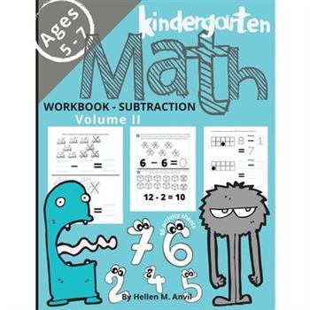 Kindergarten Math Subtraction Workbook Age 5-7