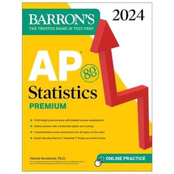 AP Statistics Premium, 2024: 9 Practice Tests ＋ Comprehensive Review ＋ Online Practice