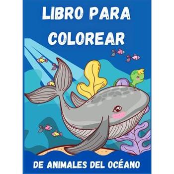 Libro Para Colorear De Animales Del Oc矇ano Para Ni簽os