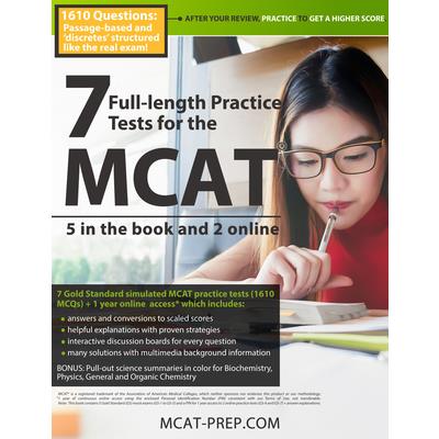 7 Full-length Mcat Practice Tests - 5 In The Book And 2 Online－金石堂