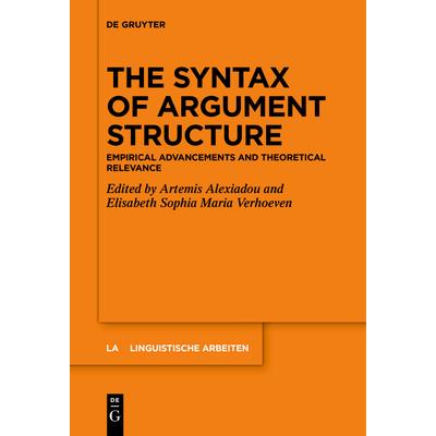 The Syntax of Argument Structure | 拾書所