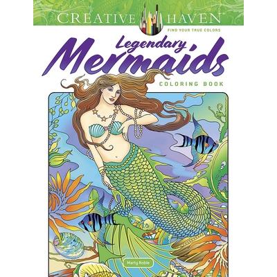 Creative Haven Legendary Mermaids Coloring Book