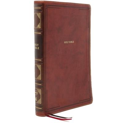 Nkjv, Reference Bible, Center-Column Giant Print, Leathersoft, Brown, Red Letter Edition,