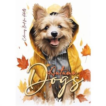 Autumn Dogs Coloring Book for Adults