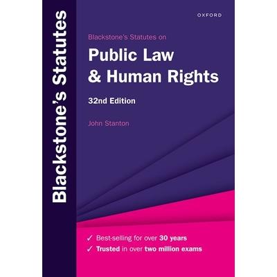 Blackstone’s Statutes on Public Law & Human Rights