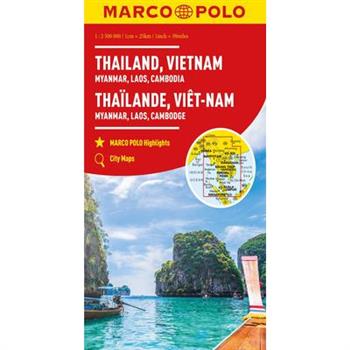 Thailand, Vietnam, Laos, Cambodia Marco Polo Map