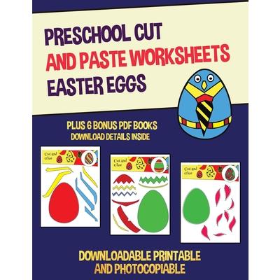 Preschool Cut and Paste Worksheets (Easter Eggs)