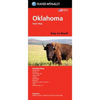 Rand McNally Easy to Read: Oklahoma State Map