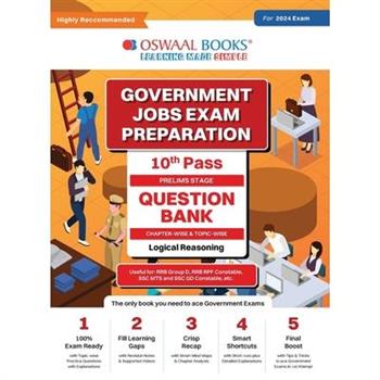 Oswaal Government Exams Question Bank 10th Pass Logical Reasoning for 2024 Exam