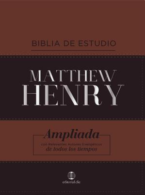 Rvr Biblia de Estudio Matthew Henry, Leathersoft, Cl獺sica
