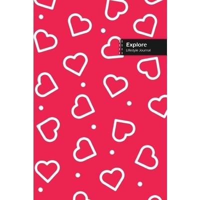 Explore Lifestyle Journal， Wide Ruled Write－in Dotted Lines， （A5） 6 x 9 Inch， Notebook， 28