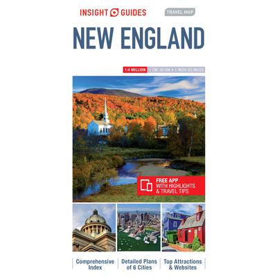 Insight Guides Travel Map New England | 拾書所