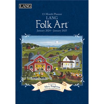 Lang Folk Art(tm) 2024 Monthly Planner
