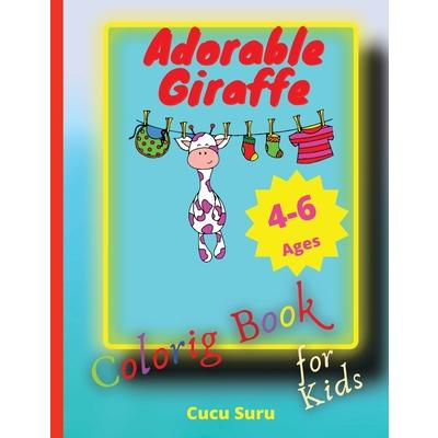 Adorable Giraffe Coloring Book for Kids