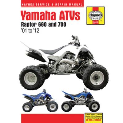 Haynes Yamaha Atvs Raptor 660 and 700 Service & Repair Manual