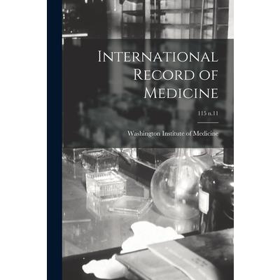 International Record of Medicine; 115 n.11